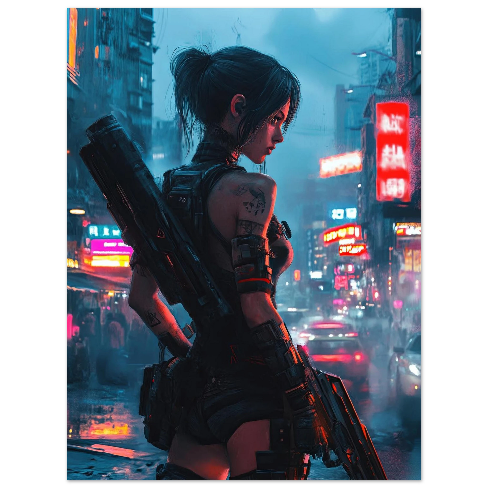 Affiche murale Impresion Cybergirl Ultimate  27☢️ - Aura Studio Déco