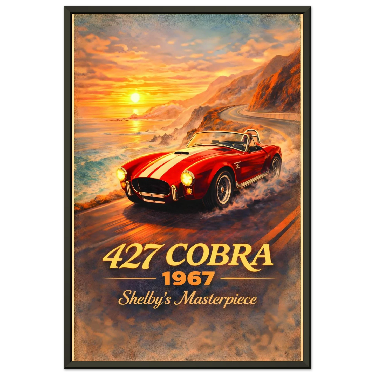 🏎️🏁Affiche Automobile Chef-d'œuvre  Encadrée - Aura Studio Déco