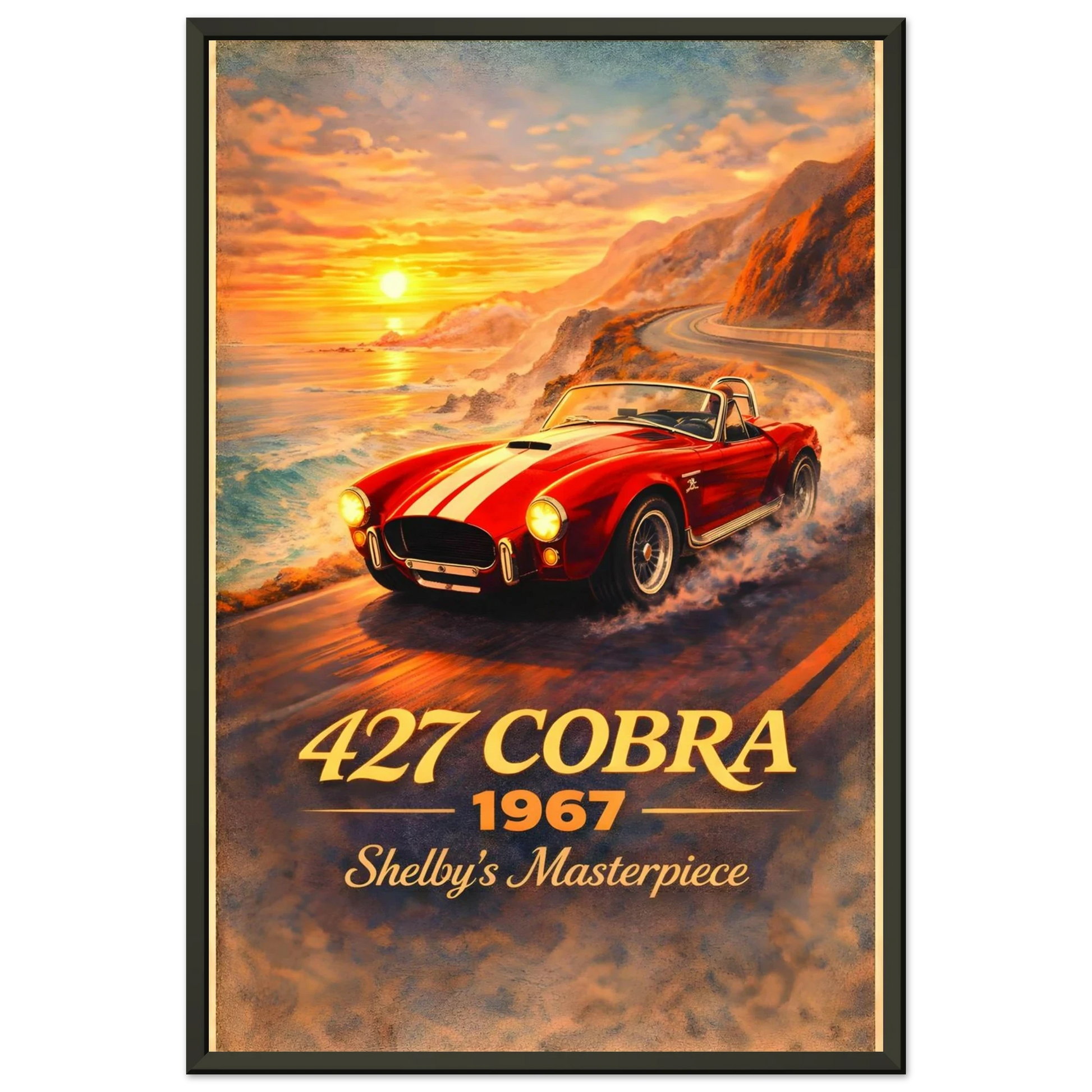 🏎️🏁Affiche Automobile Chef-d'œuvre  Encadrée - Aura Studio Déco
