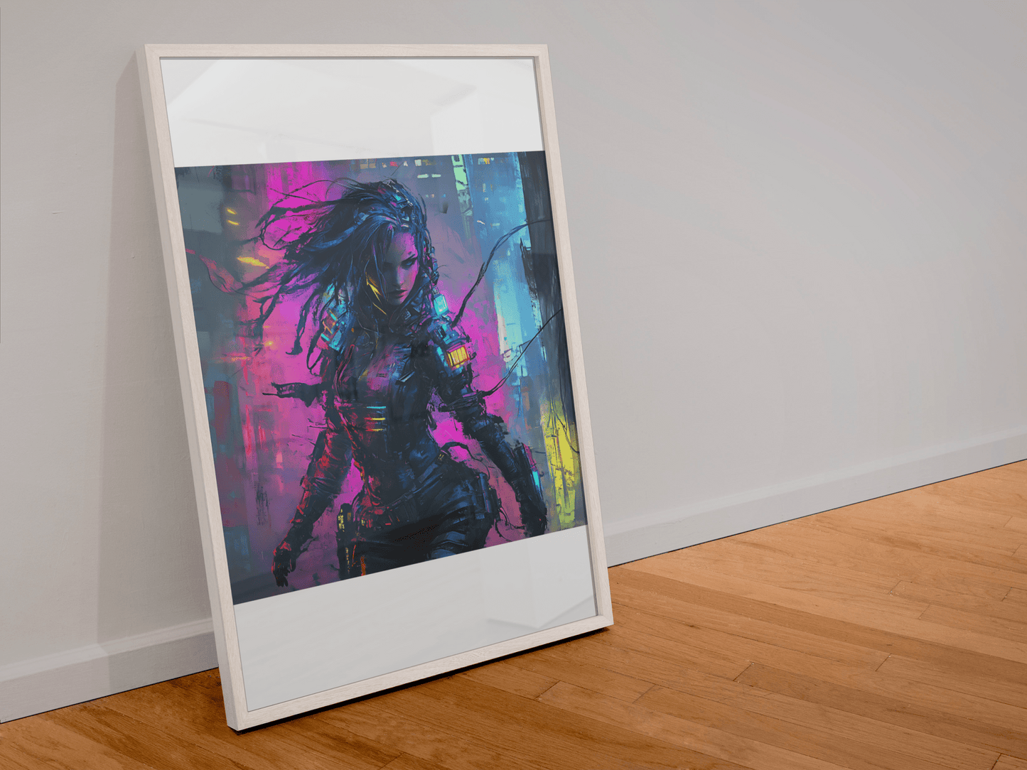 ☢️🧬Affiche Murale Survival Neon Fury Girls #6 - Aura Studio Déco
