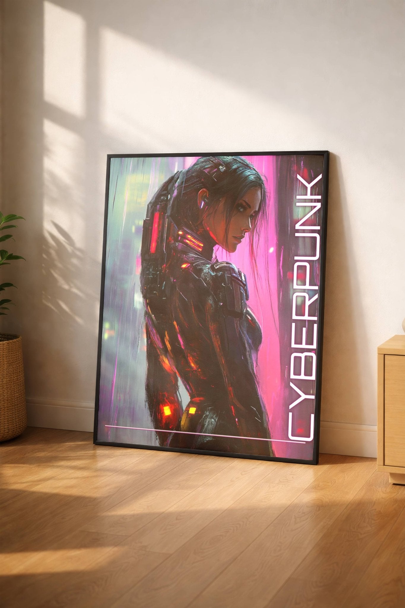 ☣️ Série limitée Art Cyberpunk - Poster Cybergirl 2089 - Aura Studio Déco
