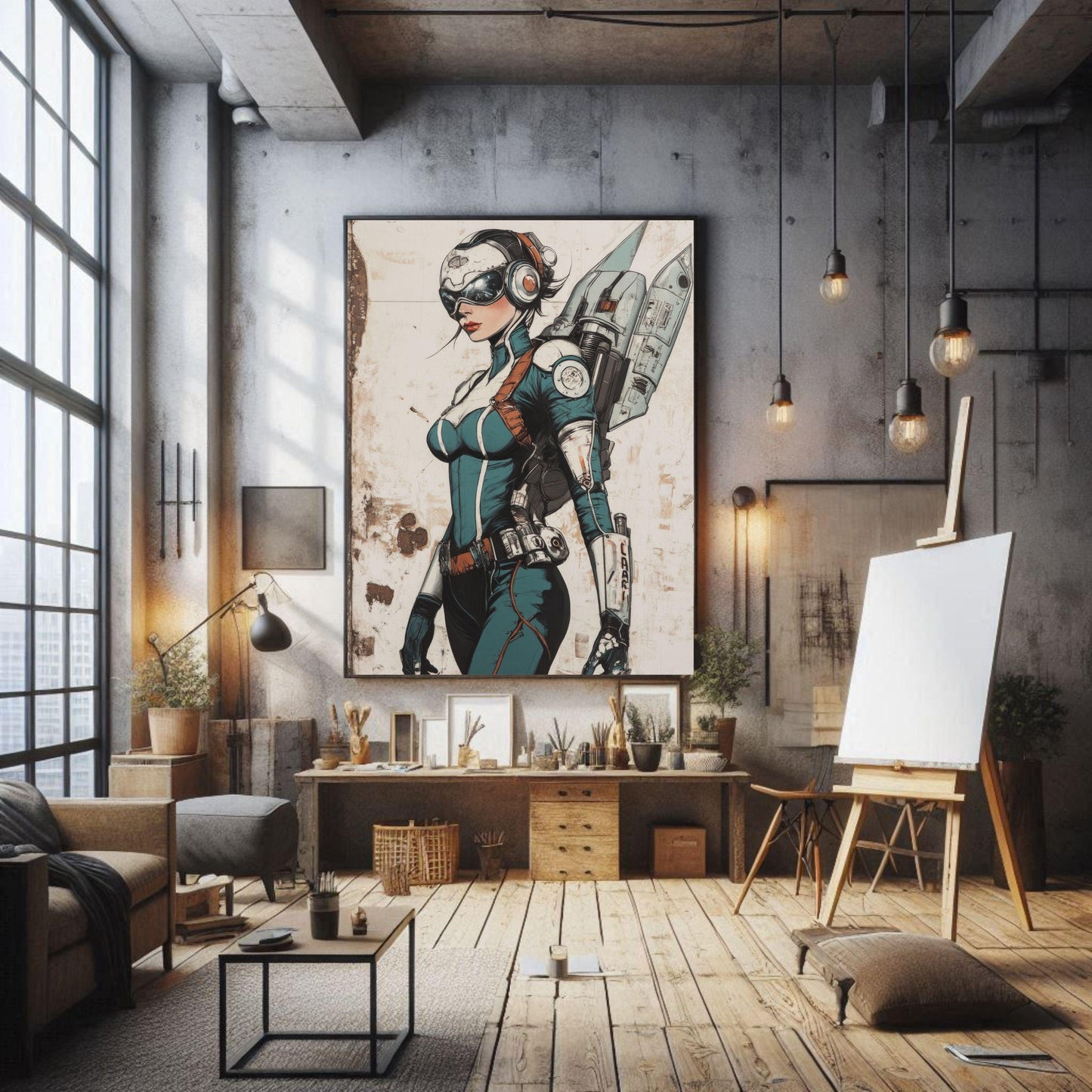 ✨ RETRO FUTUR MECHA WOMENS — Starship Series #77 - Aura Studio Déco