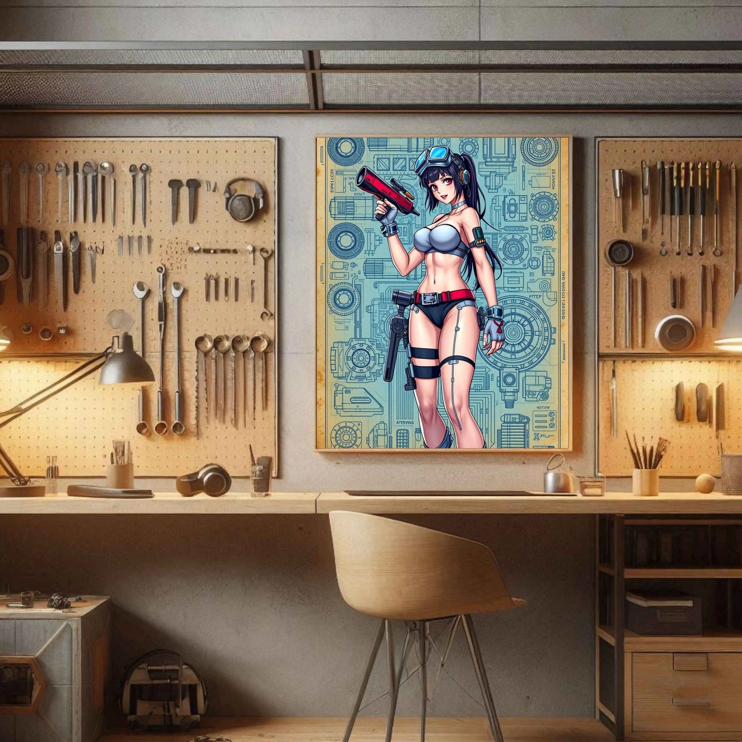 🌸🪐🎀👽Création Anime Rétro Sci-Fi ☄️45 - Aura Studio Déco