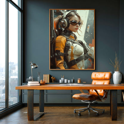 ✨ RETRO FUTUR MECHA WOMENS — Starship Series #49 - Aura Studio Déco