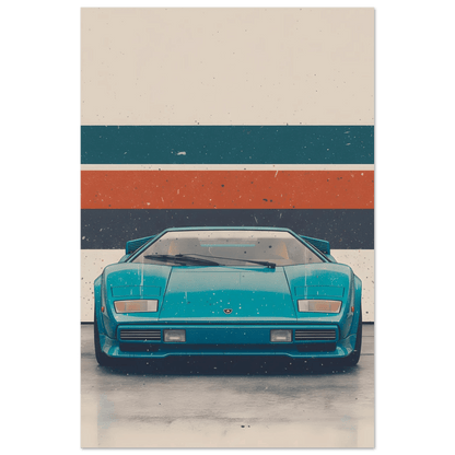 🏆🀣📺 Affiche Automobile Vintage 80's Legend - Aura Studio Déco