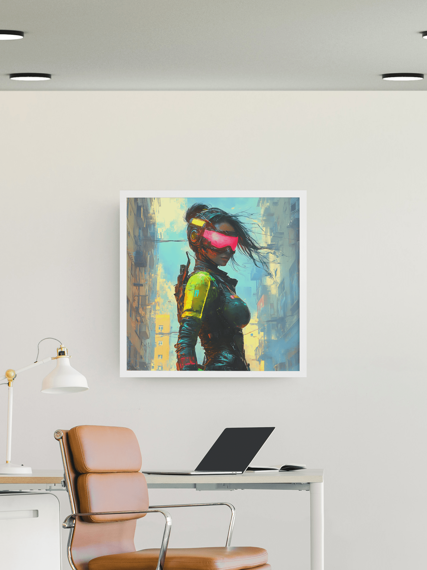 ☢️🧬Affiche Murale Survival Neon Fury Girls #1 - Aura Studio Déco