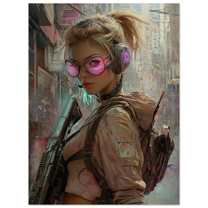 Impression CYBER GIRL ULTIMATE SERIE 32☢️ - Aura Studio Déco