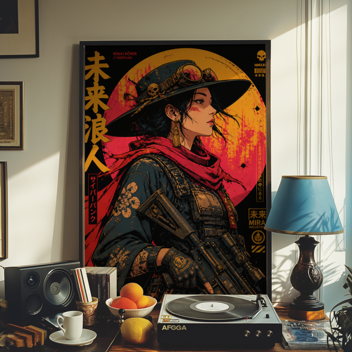 Affiche Cyber Cowgirl #05 | Western Futuriste & Cyberpunk