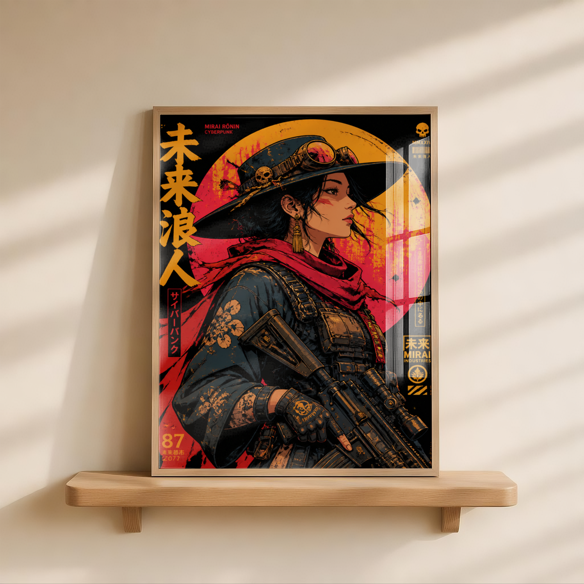 Affiche Cyber Cowgirl #05 | Western Futuriste & Cyberpunk