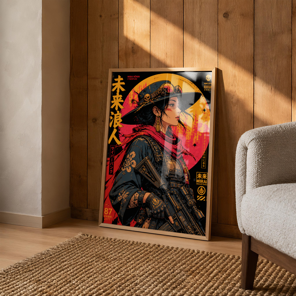 Affiche Cyber Cowgirl #05 | Western Futuriste & Cyberpunk