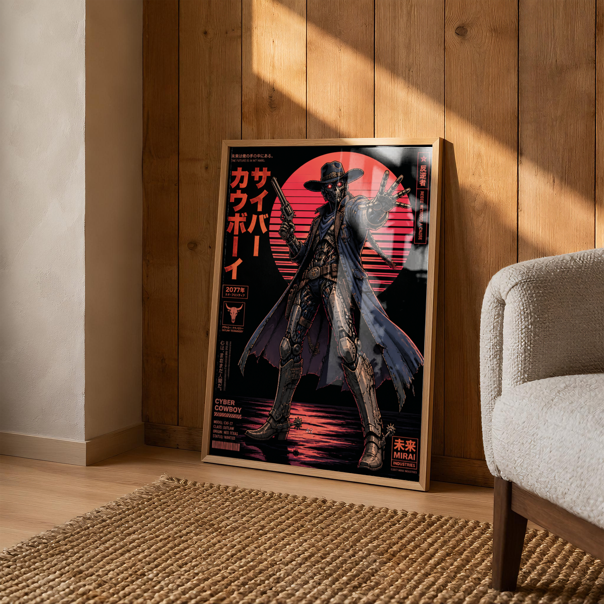 Affiche Cyber Cowboy #02 | Robot Cowboy & SF