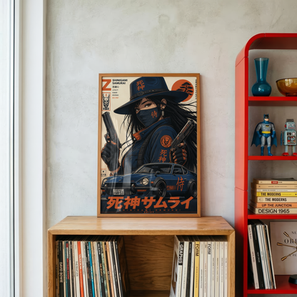 Affiche Cyber Samurai #01 | JDM & Futurisme Japonais