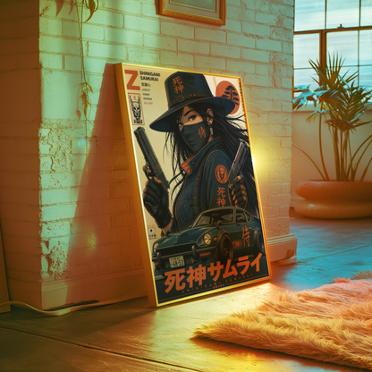 Affiche Cyber Samurai #01 | JDM & Futurisme Japonais