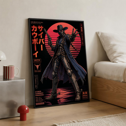 Affiche Cyber Cowboy #02 | Robot Cowboy & SF