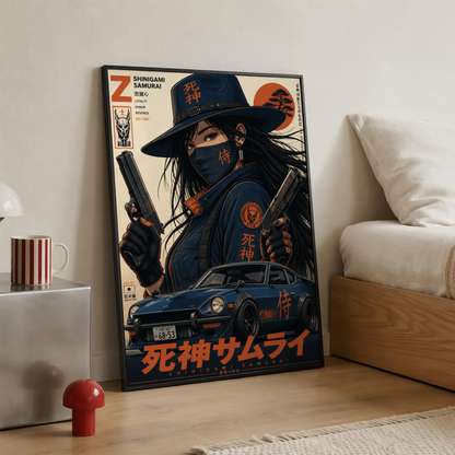Affiche Cyber Samurai #01 | JDM & Futurisme Japonais
