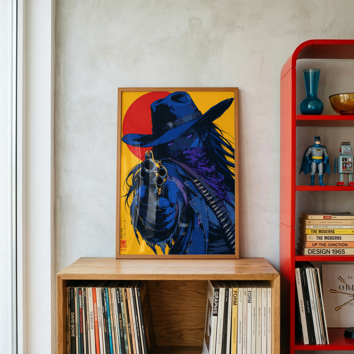 Affiche Cyber Cowgirl #04 | Gunslinger Futuriste & Néon