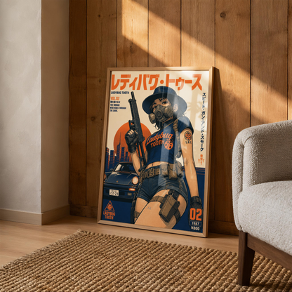 Affiche Cyberpunk Ladybug Tooth | Tokyo Noir & Anime