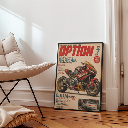 Affiche Moto JDM Cyberpunk | Racing Japonais & Rétro-Futuriste