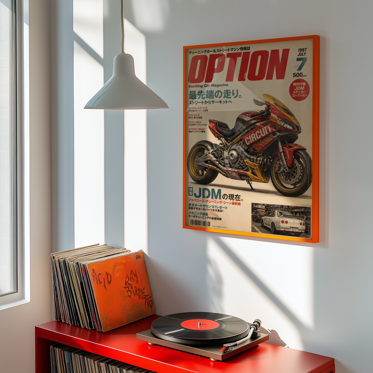 Affiche Moto JDM Cyberpunk | Racing Japonais & Rétro-Futuriste