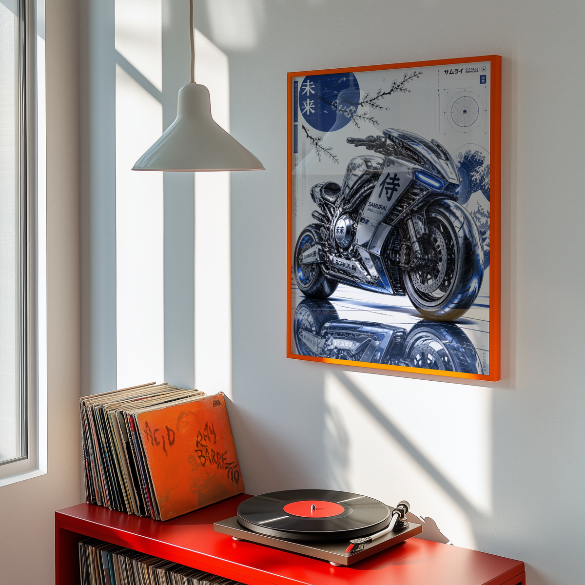 Affiche Moto Cyberpunk | Chrome Samurai & Neo Tokyo