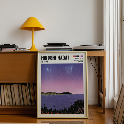 Affiche Hiroshi Nagai | Paysage Côtier & Sunset Rose