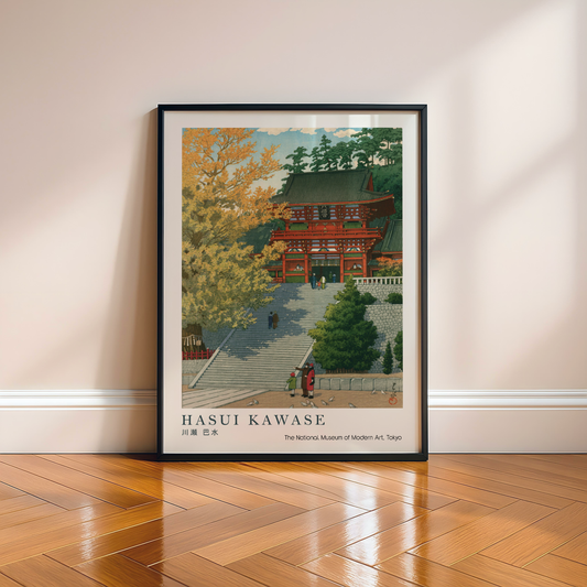 Affiche Hasui Kawase | Paysage Japonais Rétro & Temple