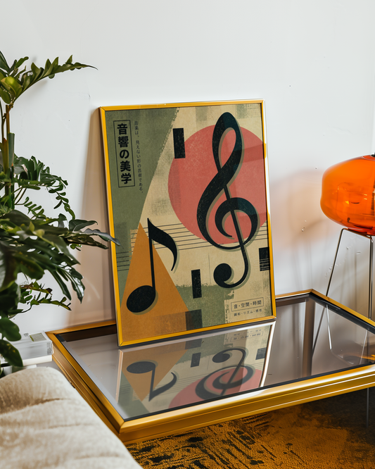 Affiche Musique Vintage | Notes & Design Rétro