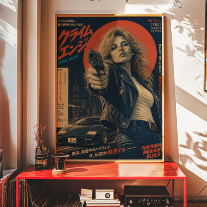 Affiche Crime Angel | JDM & Tokyo Rétro