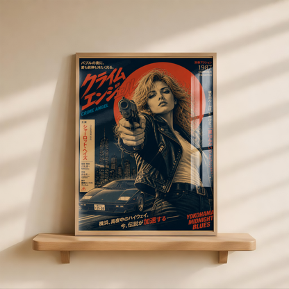 Affiche Crime Angel | JDM & Tokyo Rétro