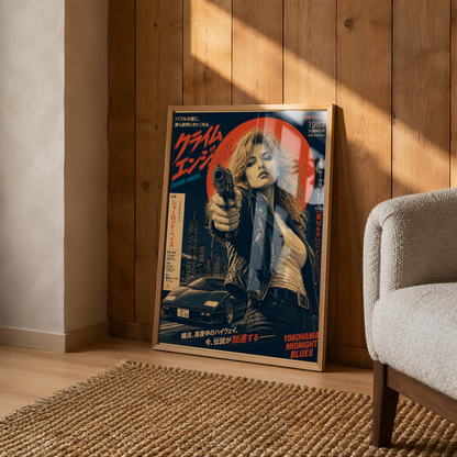 Affiche Crime Angel | JDM & Tokyo Rétro