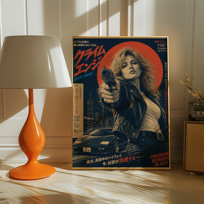 Affiche Crime Angel | JDM & Tokyo Rétro