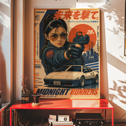 Affiche Midnight Runners | JDM & Tokyo Cyberpunk