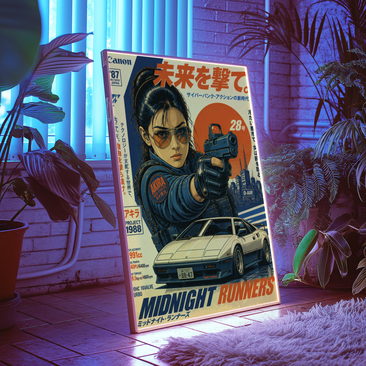 Affiche Midnight Runners | JDM & Tokyo Cyberpunk