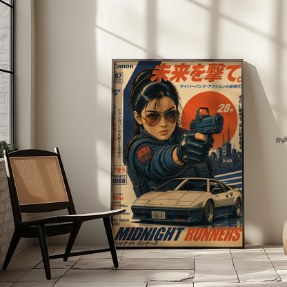 Affiche Midnight Runners | JDM & Tokyo Cyberpunk