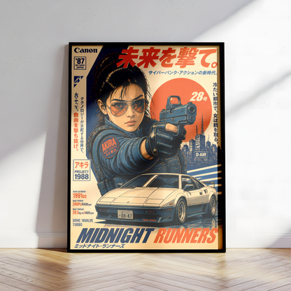 Affiche Midnight Runners | JDM & Tokyo Cyberpunk