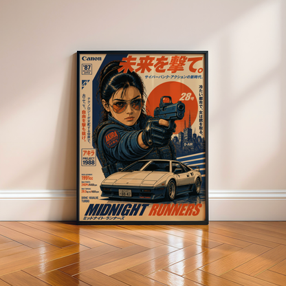 Affiche Midnight Runners | JDM & Tokyo Cyberpunk