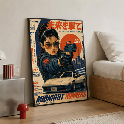 Affiche Midnight Runners | JDM & Tokyo Cyberpunk