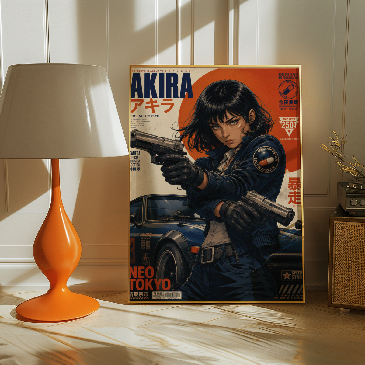 Affiche Neo Tokyo Gunmetal Dreams | Cyberpunk JDM
