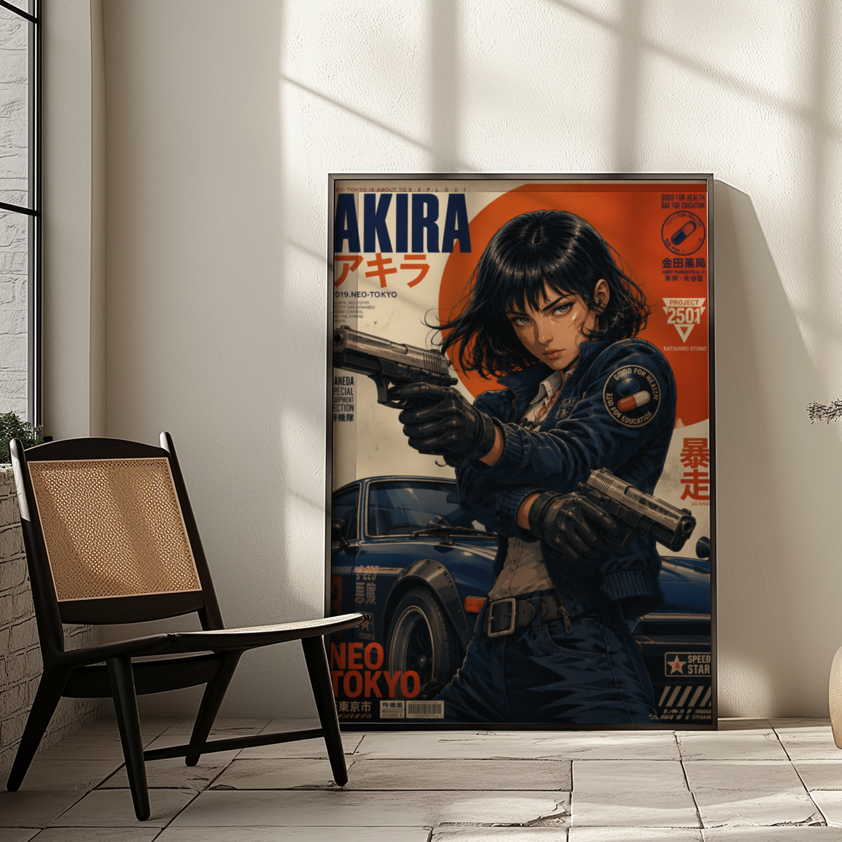 Affiche Neo Tokyo Gunmetal Dreams | Cyberpunk JDM