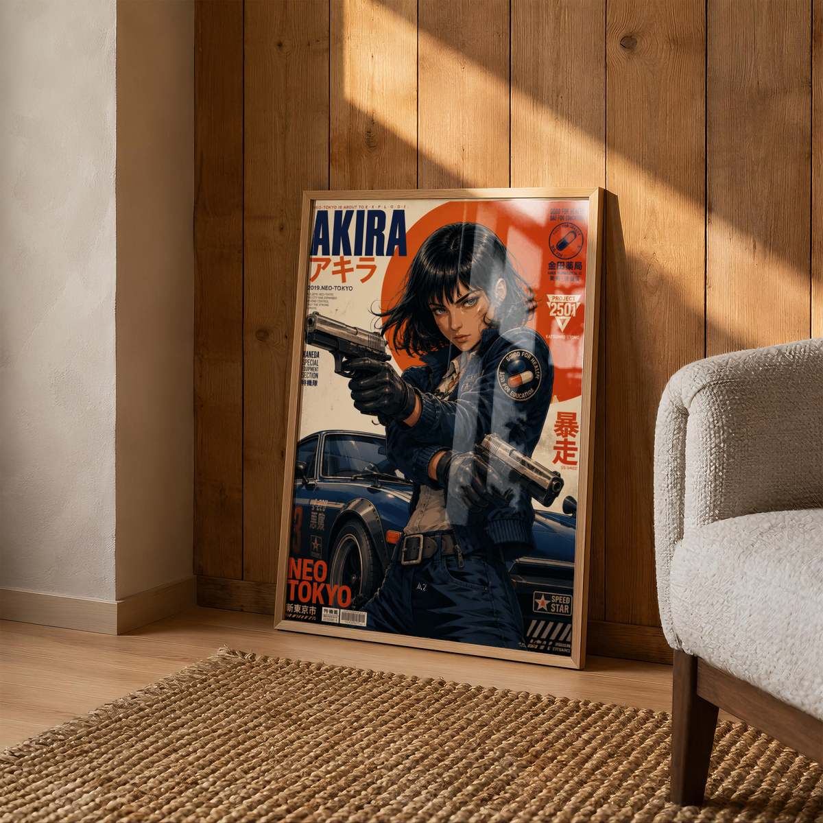 Affiche Neo Tokyo Gunmetal Dreams | Cyberpunk JDM