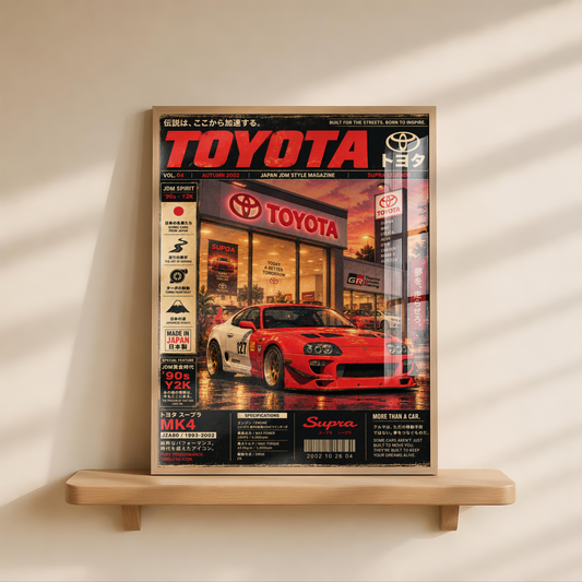 Affiche Voiture JDM | Showroom Japonais Rétro