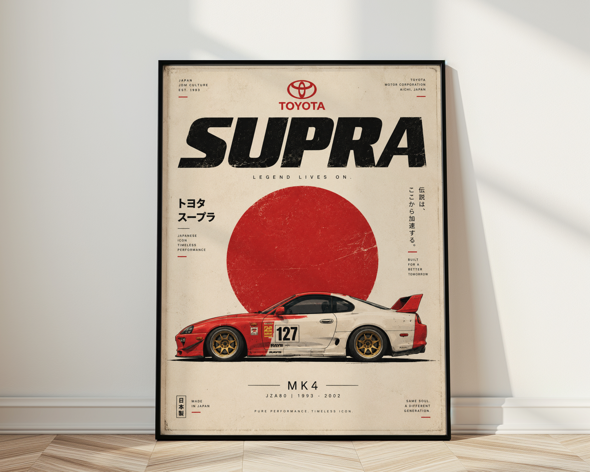 Affiche Voiture Sportive Japonaise | JDM 90s