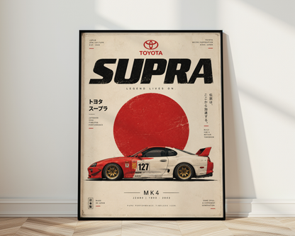 Affiche Voiture Sportive Japonaise | JDM 90s