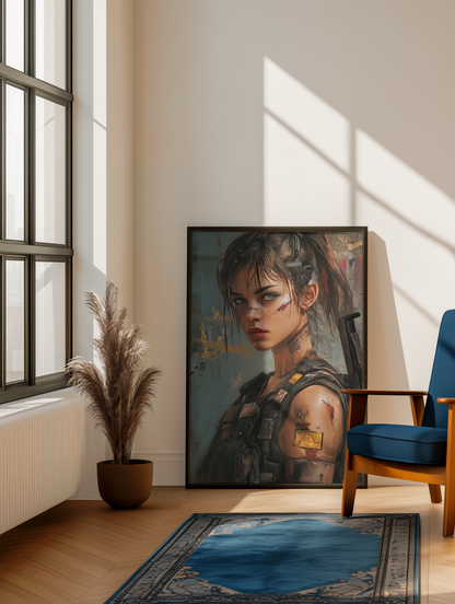 🌃Affiche Murale  WAR GIRL ULTIMATE SERIE  21☢️ - Aura Studio Déco