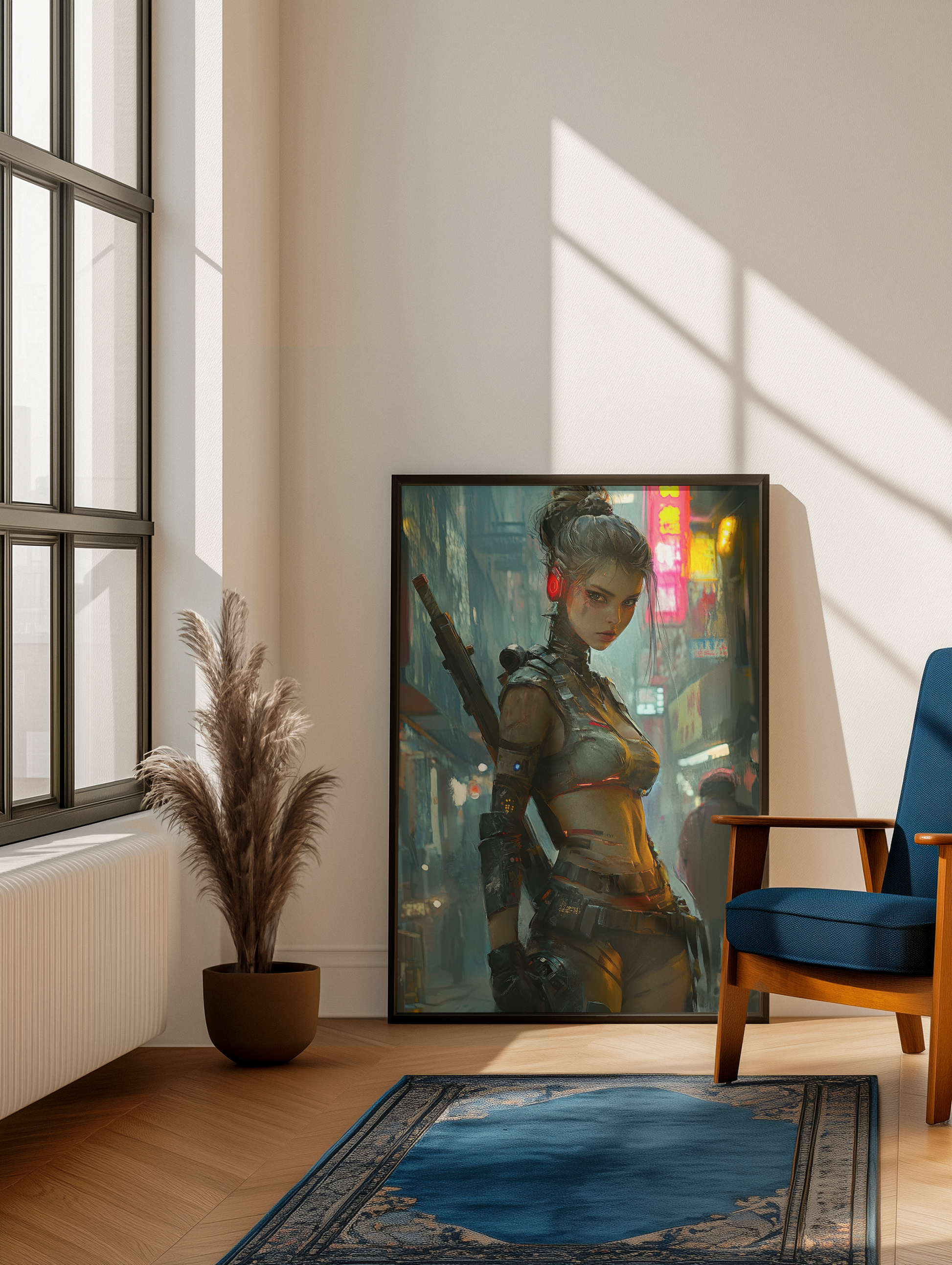 Affiche Murale CYBER WAR GIRL ULTIMATE SERIE  14☢️ - Aura Studio Déco