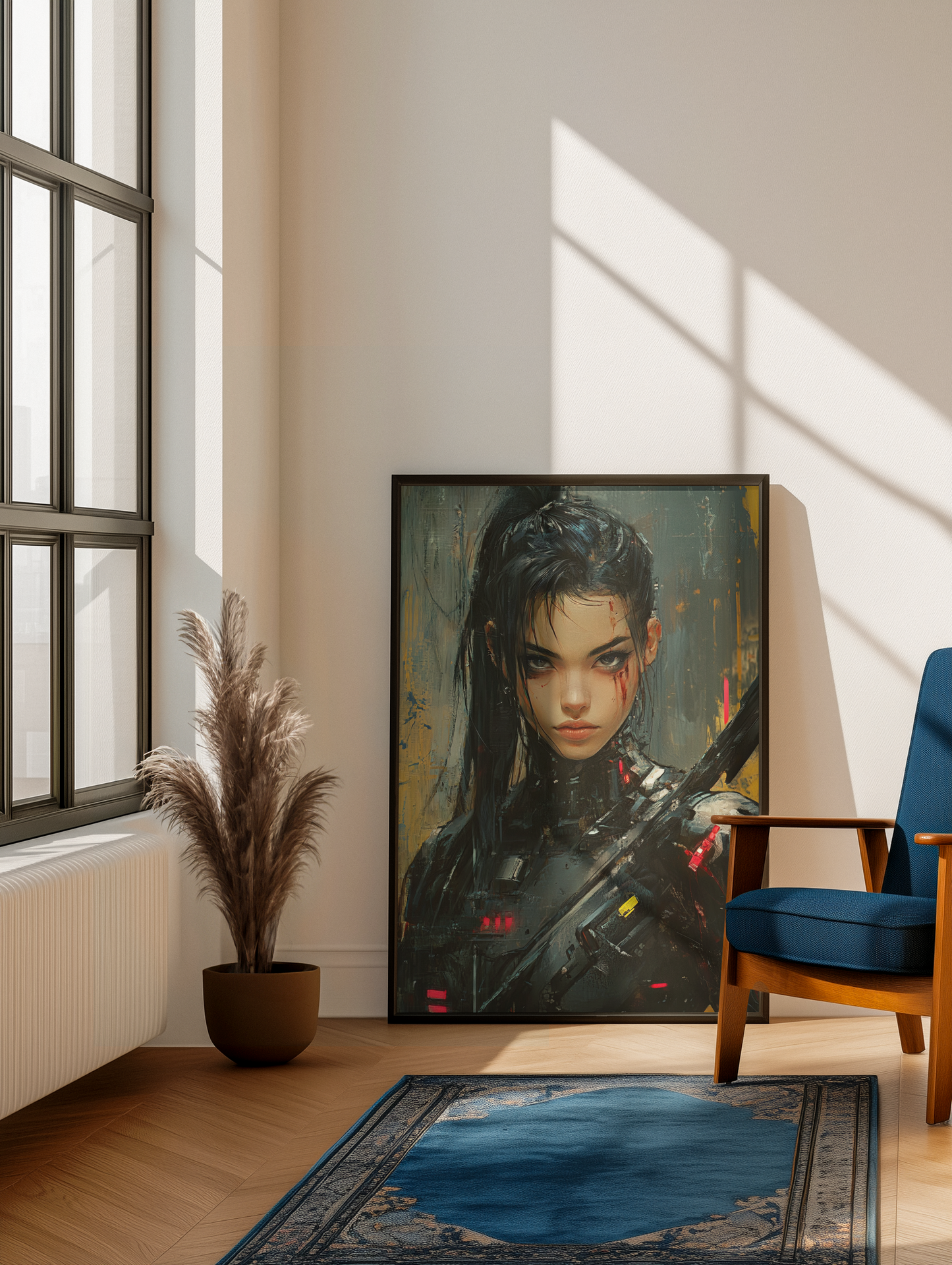 🌃🎮🌐🧬 CYBERPUNK WAR GIRL ULTIMATE SERIE  4☢️ - Aura Studio Déco