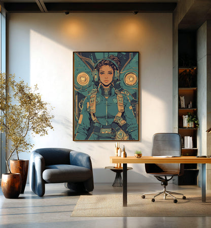✨ RETRO FUTUR MECHA WOMENS — Starship Series #14 - Aura Studio Déco