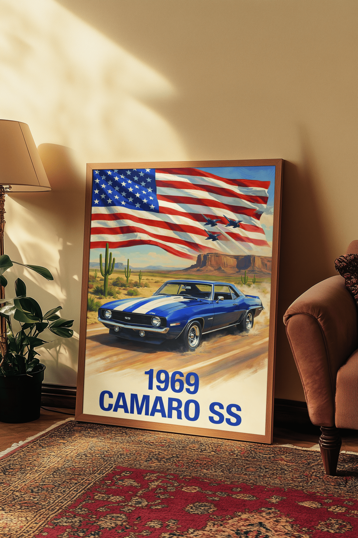 🏆🀣📺 Affiche Automobile Vintage 1969 Legend - Aura Studio Déco
