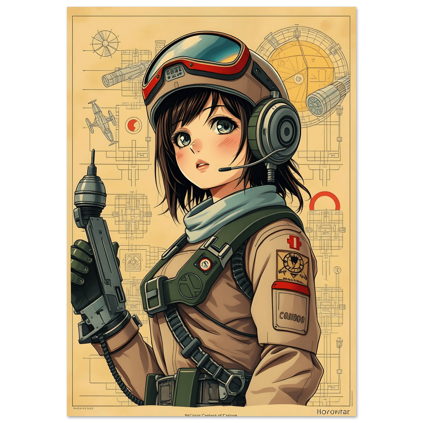 🌸🪐🎀👽Création Anime Rétro Sci-Fi ☄️28 - Aura Studio Déco