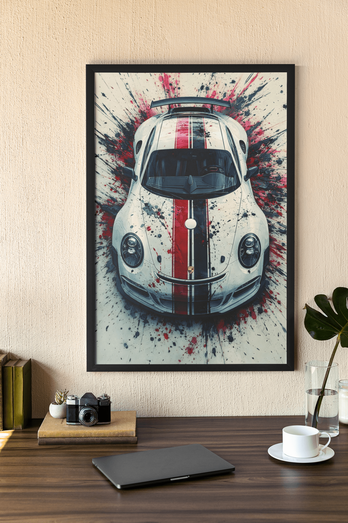🏎️🏁Affiche Automobile Art' Legend 1 Encadrée - Aura Studio Déco